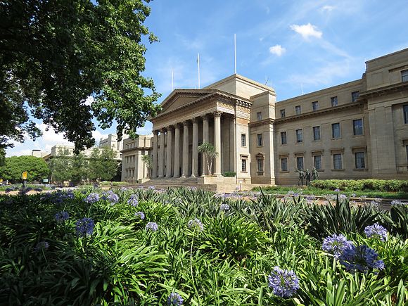 Grand Hall du campus Est de l'Université du Witwatersrand.